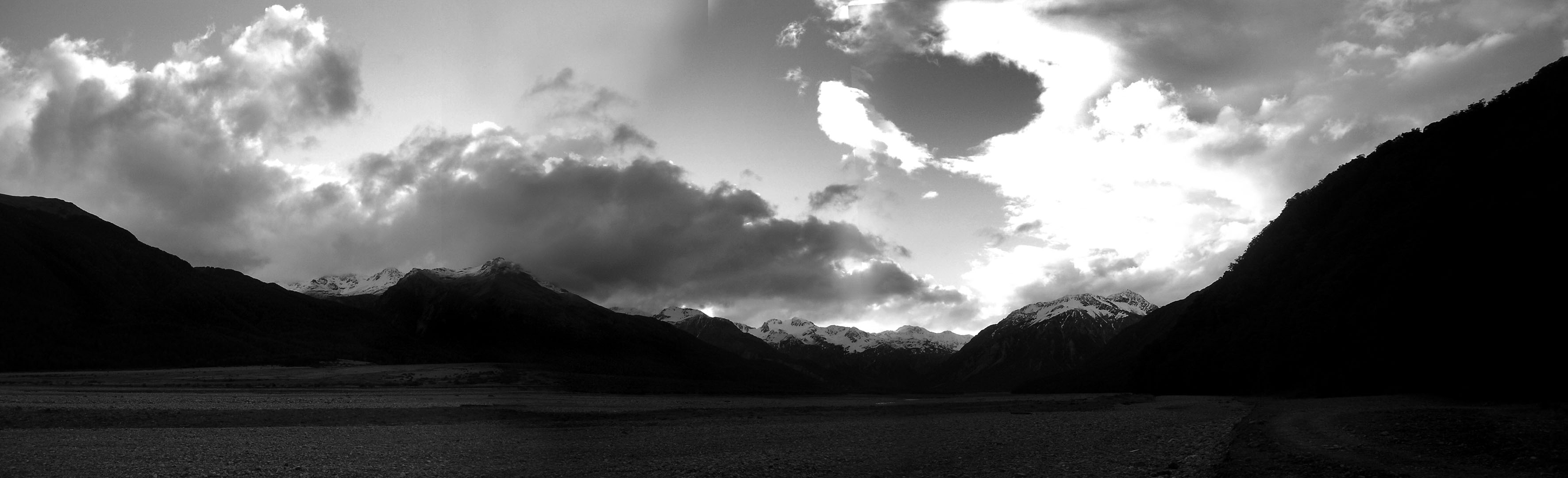 Waimakariri Valley Black and White